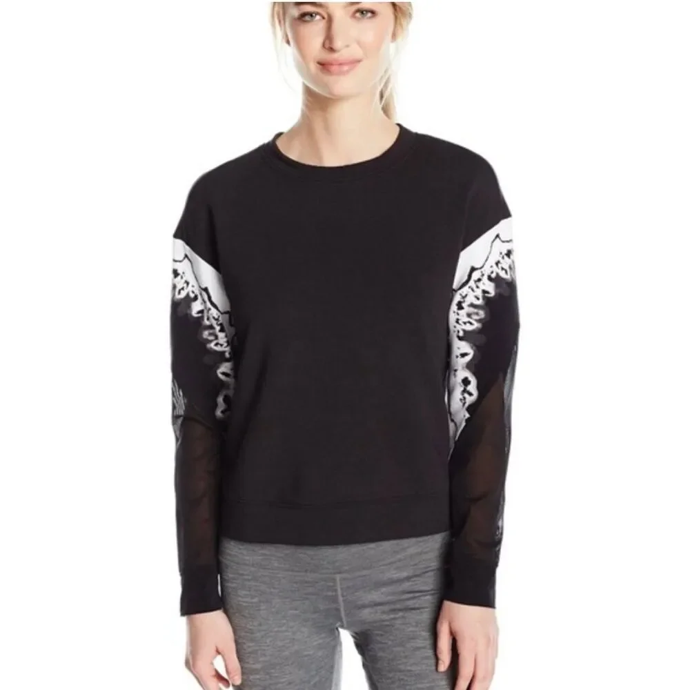 ALO YOGA VERSE LONG SLEEVE TOP Black XS